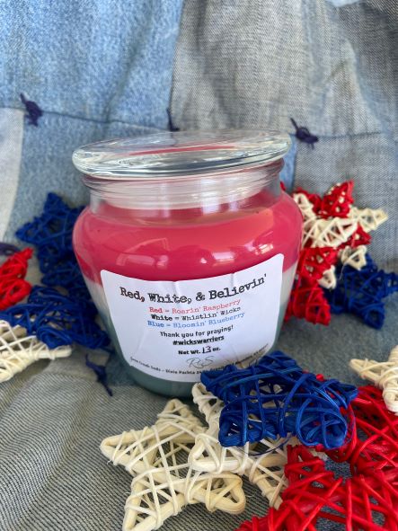 Red, White, & Believin' Candles