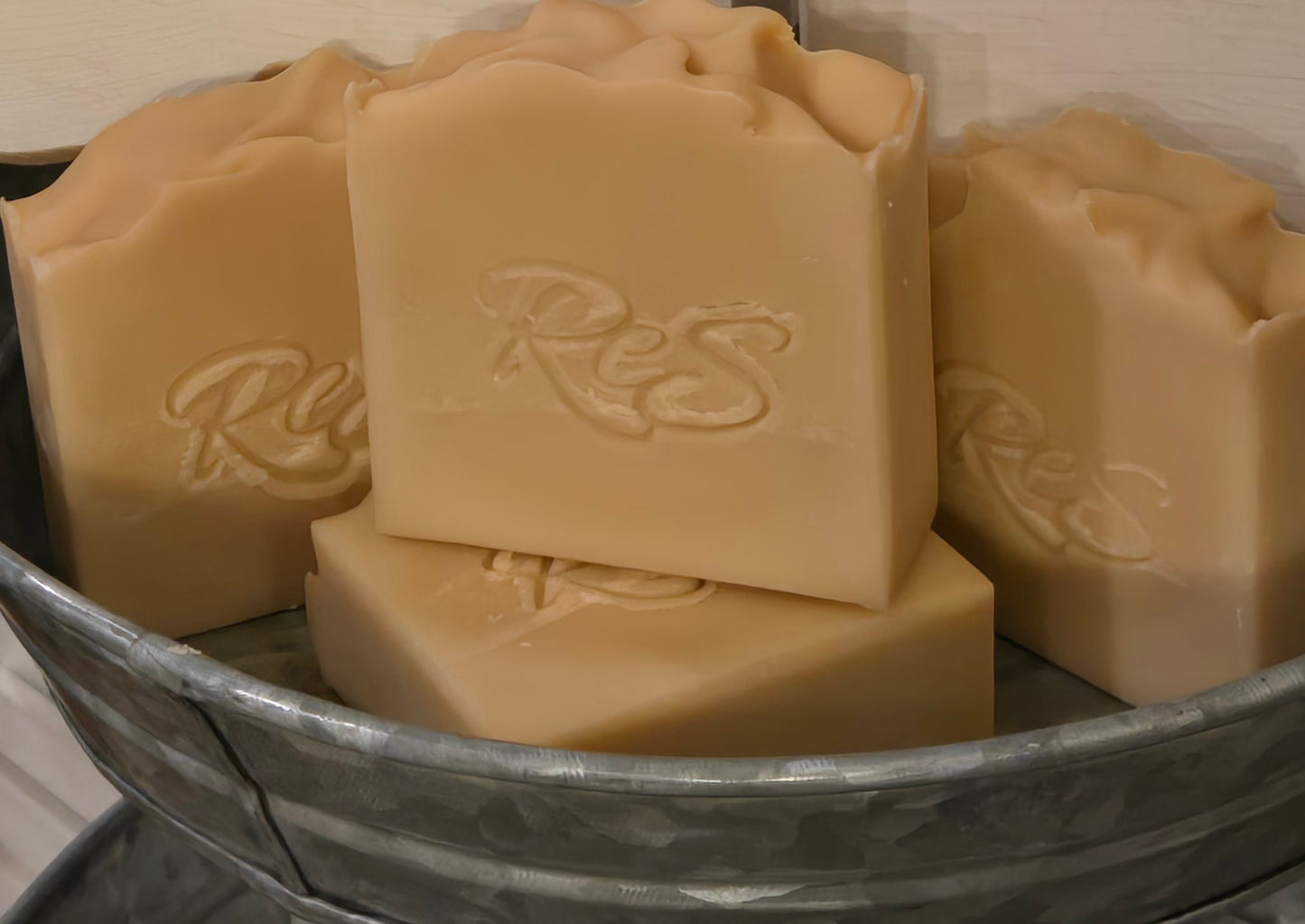 Milk & Cinnamon Honey scented handmade soap